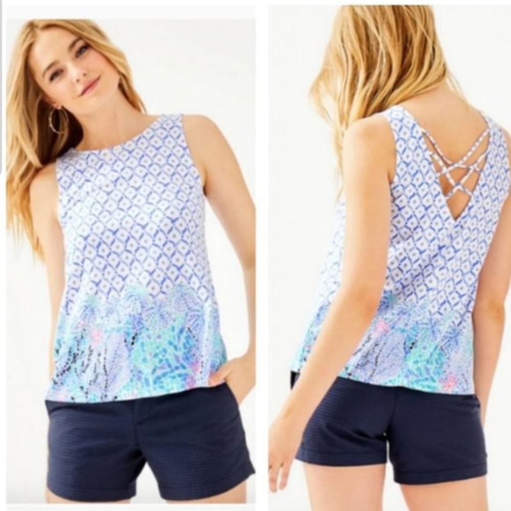 Lilly Pulitzer Sea La Vie Engineered Kristen Top